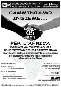 Camminata San Felice for Africa 5 ott 2014